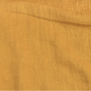 Washed Linen Fabric in Yellow Medium Weight