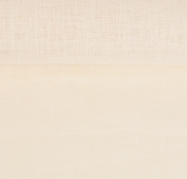 Washed Linen Fabric in Mint haze, Mint cream, Ivory cream - Image 3